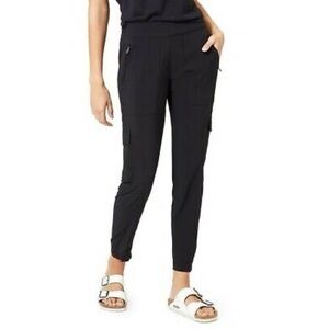 Athleta Trekkie cargo crop pants, size 6, navy blue.